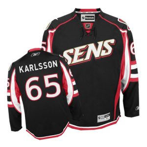 Ottawa Senators Trikot #65 Erik Karlsson Authentic Schwarz Reebok 3rd